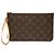 Pochette Louis Vuitton Monogram Neverfull MM Marrone - vista 2