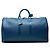 Borsa da viaggio blu Louis Vuitton Epi Keepall 55
