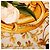 Sciarpa in seta Chanel Camellia Baroque dorata D'oro - vista 4