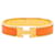 Pulsera Hermès Clic H en esmalte estrecho dorado PM  - vista 1