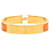 Pulsera Hermès Clic H en esmalte estrecho dorado PM  - vista 3