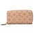 Cartera larga Zippy Monogram Mahina Louis Vuitton rosa