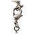 Collana con pendente Chanel CC in ottone con strass e perle finte argento - vista 6