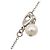 Collana con pendente Chanel CC in ottone con strass e perle finte argento - vista 8