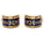 Blue Hermès Gold Plated Enamel Cloisonne Clip On Earrings  - view 1