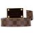 Cinturón reversible Louis Vuitton Damier Ebene Inventeur marrón Castaño