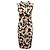 Ärmelloses Givenchy Kleid mit geometrischem Print in Braun & Multicolour Größe US M