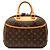Borsa Louis Vuitton Monogram Trouville marrone