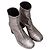 Silberne Isabel Marant Gestreifte Metallic Sock Boots Größe 36 - Ansicht 2