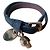 Bracciale in pelle con charm Skull Alexander McQueen Nero D'oro - vista 2