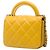Borsa Chanel Mini Lambskin Paris Le19M Charming Top Handle Flap Satchel Gialla Giallo - vista 2