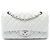 Chanel Medium Classic Lambskin Double Flap Schultertasche Grün