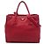 Borsa Tote Convertible Aperta Prada Vitello Daino rossa Rosso