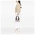 Borsa Chanel in tela beige Torre Eiffel - vista 5
