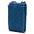 Borsa telefono Chanel 19 in denim blu con catena - vista 2