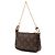 Borsa Louis Vuitton Monogram Mini Pochette Accessoires marrone - vista 2