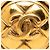 Orecchini a clip rotondi Chanel Gold Plated CC trapuntati Oro D'oro - vista 3