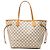 Borsa Tote Louis Vuitton Damier Azur Neverfull MM bianca Bianco