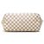 Borsa Tote Louis Vuitton Damier Azur Neverfull MM bianca Bianco - vista 3