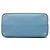 Borsa Double Satchel Saffiano Large blu Prada - vista 3