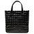 Tote Chanel CC Chocolate Bar in vernice nero