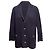 Marineblauer Chanel Baumwoll-Rippstrick-Cardigan Größe FR 48