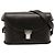 Borsa a tracolla in pelle nera Saint Laurent Tuc Box Nero