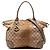 Borsa Gucci GG Lurex Heart Bit marrone