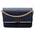 Borsa a tracolla Lady Coco Flap in Caviar e Scamosciato con cuciture CC Chanel blu