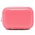 Mini Vanity Case Chanel in agnello trapuntato rosa con manico e tracolla a catena - vista 3