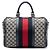 Borsa Boston e borsa satchel Gucci Medium GG Canvas Web beige