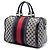 Borsa Boston e borsa satchel Gucci Medium GG Canvas Web beige - vista 2