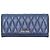 Cartera Continental de cuero acolchado Navy Miu Miu Azul