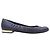 Navy Chanel Leather Ballet Flats Size 40.5