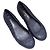 Navy Chanel Leather Ballet Flats Size 40.5 - view 2