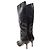 Botas altas de tacón en charol con relieve de cocodrilo negro Giuseppe Zanotti Talla 9.5 - vista 4