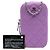 Borsa crossbody per telefono con zip in agnello trapuntato CC Chanel viola Porpora - vista 8