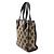 Borsa a mano in tela Anagram beige LOEWE - vista 2
