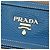 Borsa Satchel Prada Vitello Daino blu con zip - vista 5