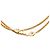 Collana lunga station Chanel placcata oro con strass di diamante D'oro