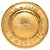 Chanel CC Sunburst Medaillon Brosche vergoldet Golden