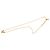Collana con pendente Essential V placcato oro Louis Vuitton D'oro