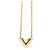 Collana con pendente Essential V placcato oro Louis Vuitton D'oro - vista 2