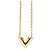 Collana con pendente Essential V placcato oro Louis Vuitton D'oro - vista 3