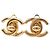 Orecchini a clip Chanel CC placcati oro con chiusura Turn Lock D'oro