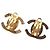 Orecchini a clip Chanel CC placcati oro con chiusura Turn Lock D'oro - vista 2