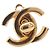 Orecchini a clip Chanel CC placcati oro con chiusura Turn Lock D'oro - vista 3