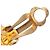 Orecchini a clip Chanel CC placcati oro con chiusura Turn Lock D'oro - vista 6