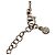 Collana con pendente Chanel CC in ottone e strass argento - vista 3