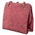 Bolsa Chanel CC em camurça acolchoada rosa com fecho kiss lock - vista 2